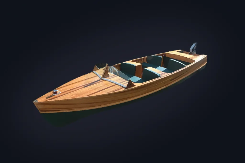 Hillcoe CedarCraft Vintage Electric Cruiser by Hillcoe Marine